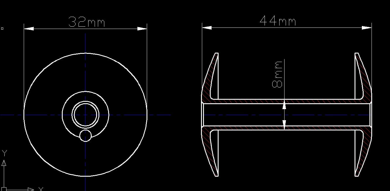 Large Oscillating Shuttle Hook